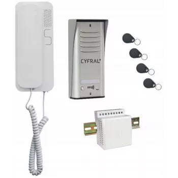 Intercom Cyfral Cosmo 1-TENANT Zilver