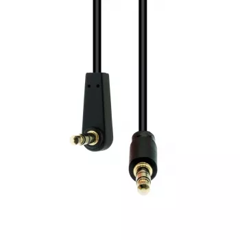 Stroomverlengkabel ProXtend 3-polig haaks slank M3SA-005, 5 m lengte