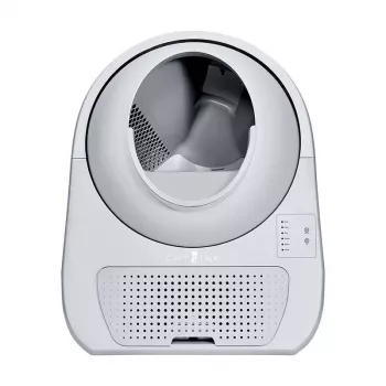Zelfreinigende kattenbak Catlink Scooper Young, grijs – 13 l, 600 × 580 mm, 12V-adapter