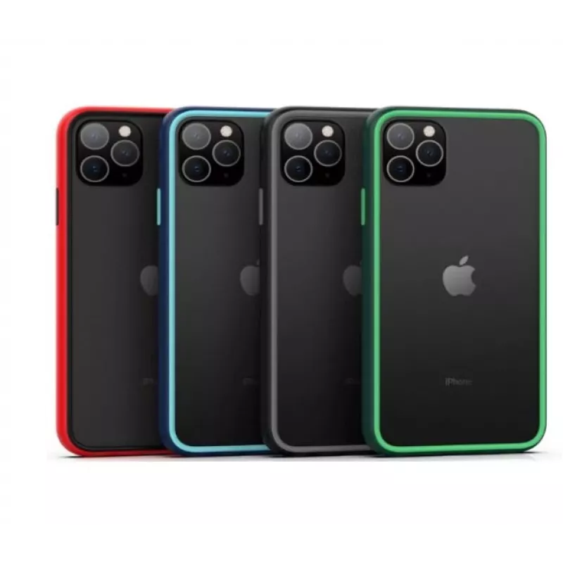 Hoesje COMMA voor iPhone 11 Pro Max — schokbestendig, groen