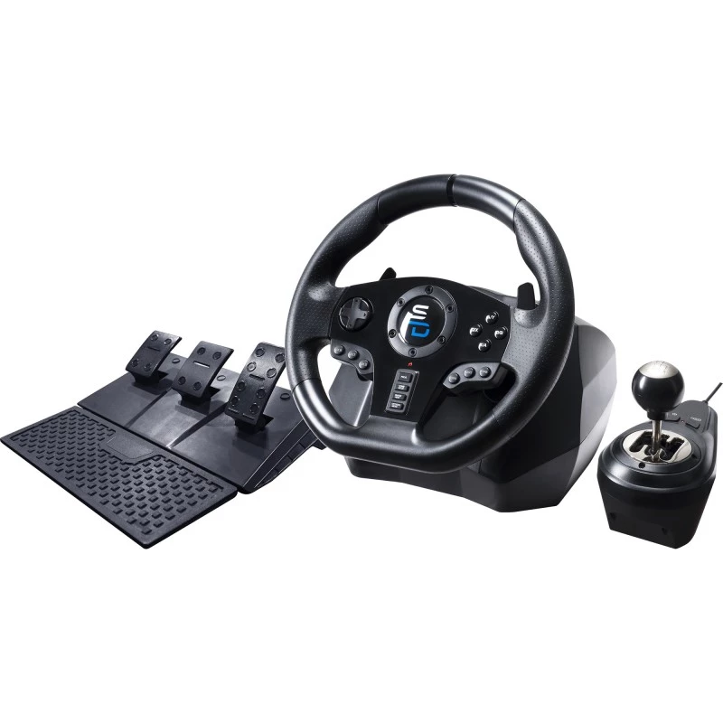 Stuurwiel + pedalen Subsonic GS850-X zwart 270° rotatie USB