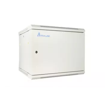 Extralink rackbehuizing 9U 600x600 ASP grijs wandgemonteerd, metalen deur