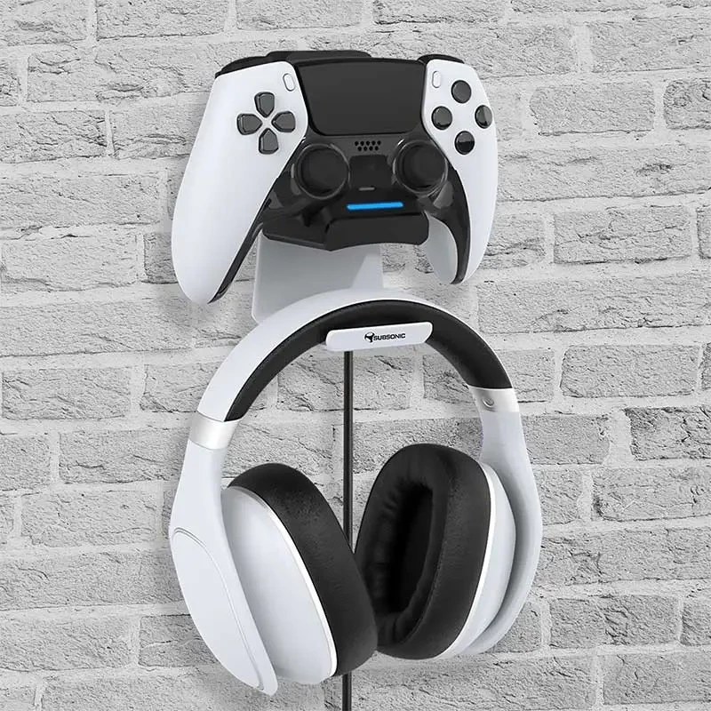 Subsonic SA5655 oplaadstation voor PS5-controller met headsethouder