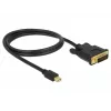 Videokabel-adapter DeLOCK 83988 Mini DisplayPort naar DVI-D 1m