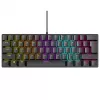 Mechanisch toetsenbord RAMPAGE PLOWER K60 met blue-switches en RGB-achtergrondverlichting