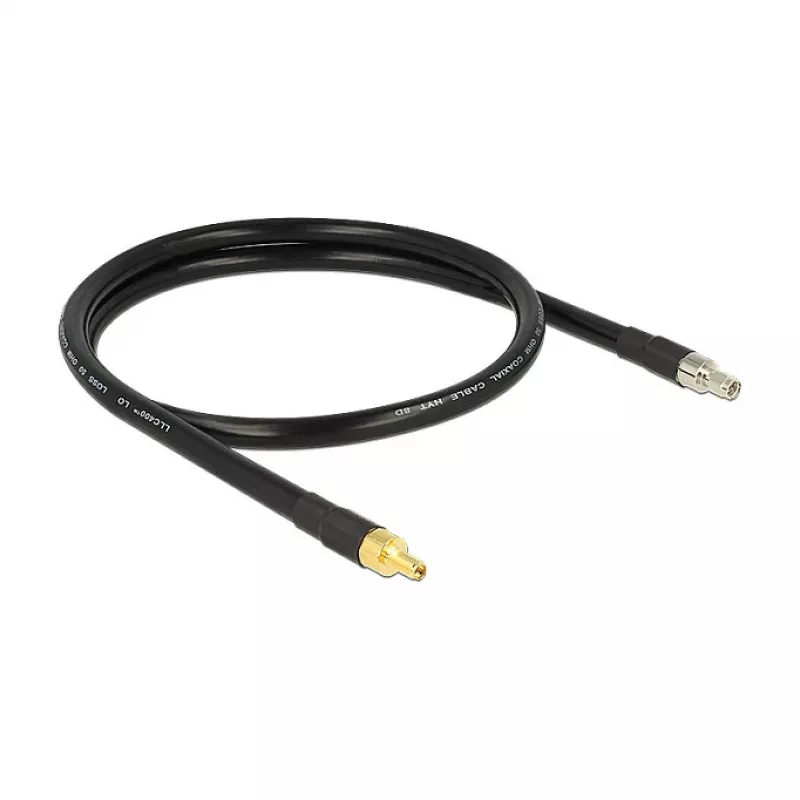 Coaxkabel DeLOCK 1m SMA/SMA CFD400 LLC400 zwart