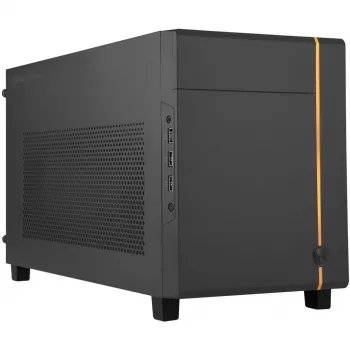 SilverStone SUGO SG14B - tower - Mini-DTX - zonder voeding (ATX / PS/2) - zwart - USB/audio (SST-SG14B)
