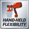 Einhell TC-SY 400 P 4260005 verfspuitsysteem, 400 W, reservoir van 0,8 l, rood/zwart
