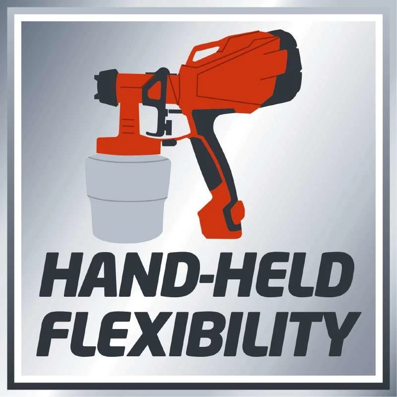 Einhell TC-SY 400 P 4260005 verfspuitsysteem, 400 W, reservoir van 0,8 l, rood/zwart