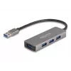 DeLOCK 63171 USB-hub 3.2 Gen 1 Type-A 5000 Mbit/s grijs