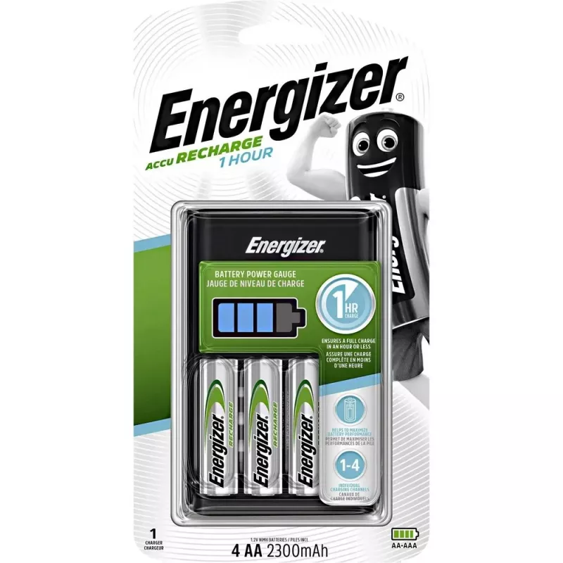 Energizer Ni-MH accu-oplader 1 uur + 4 x R6/AA 2300 mAh