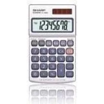 Sharp EL-240SA rekenmachine Pocket Basic zilver
