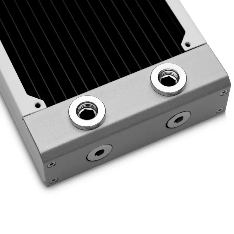 Radiator EK Water Blocks messing koper roestvrij staal wit 130x300x44mm