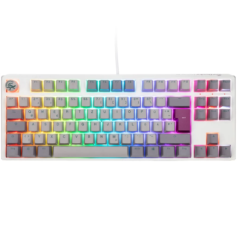 Ducky One 3 TKL Mist grijs toetsenbord gaming USB Duits
