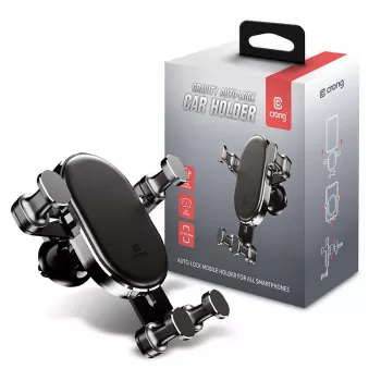 Autohouder Crong CRG-CH5-BLK — verstelbare universele telefoonhouder