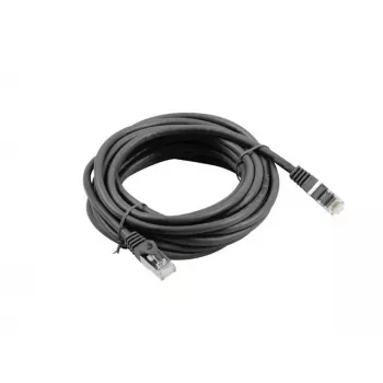 Lanberg Cat6 netwerkkabel RJ-45 naar RJ-45 PCF6-10CC-0500-BK, 5 m, F/UTP, 250 MHz, zwart