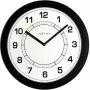 NeXtime klok 3045zw Super Slim, Ø28 cm, wand, zwart
