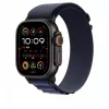 Apple 49 mm Navy Alpine Loop - klein - zwart titanium afwerking