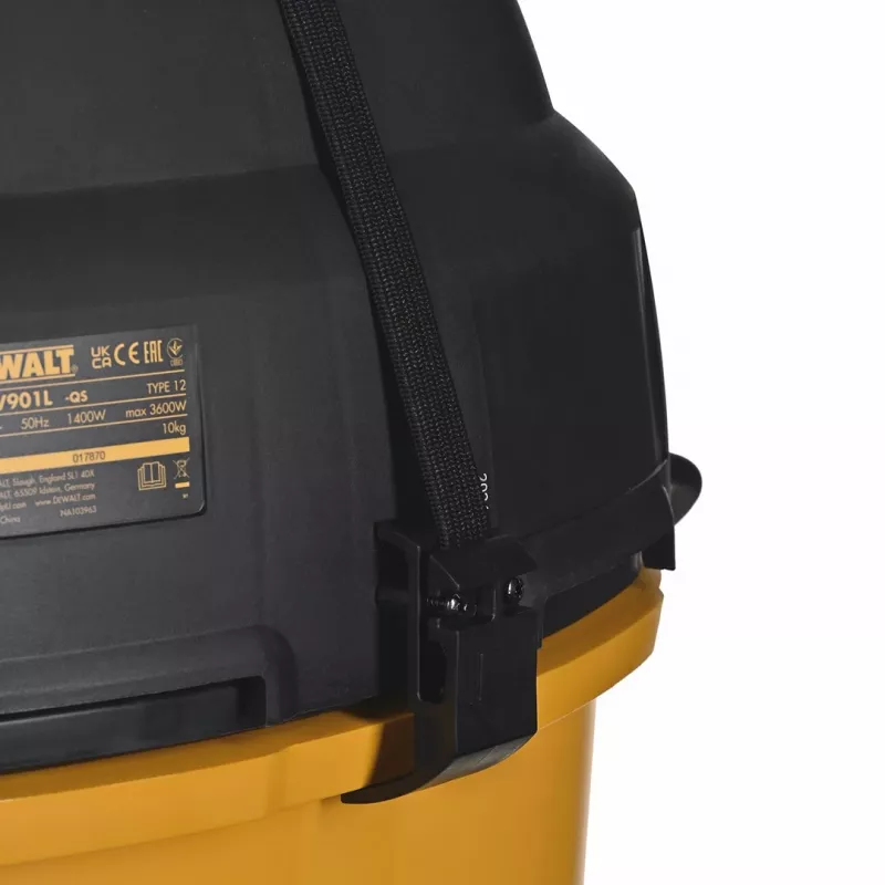 DeWALT DWV901L stofzuiger zwart, geel 30 L 1400 W