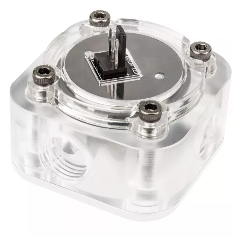 Flow Meter Barrow SLFV2-RGB W ARGB wit – vloeistofkoelingsdebietmeter voor pc-loops
