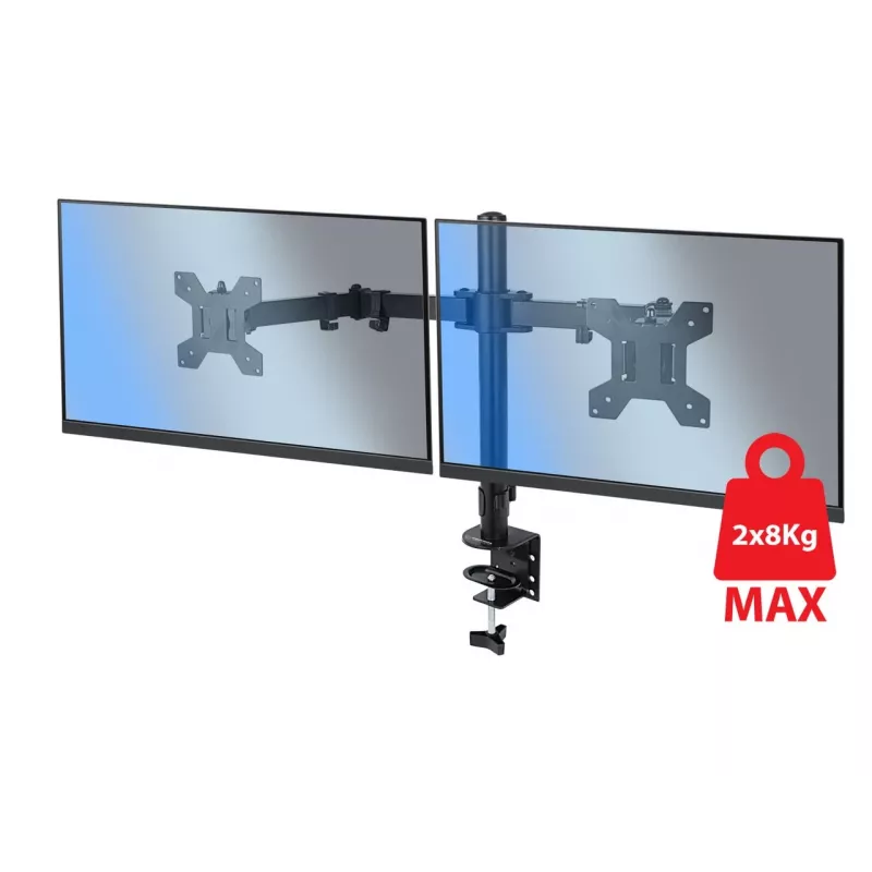 Esperanza ERW018 tafelsteun voor twee monitors 10-27'' tot 8 kg