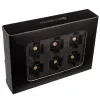 RAIJINTEK Pelias ventilatorbevestigingsschroeven zwart – 6-pack, montageaccessoire voor pc-ventilatoren