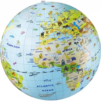 Caly Animal Globe Maxi globe 50 cm, veelkleurig