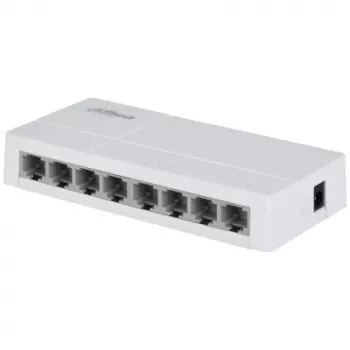 Netwerkswitch DAHUA SG1008L-EUR L2 8-poorts, 8x RJ45 Ethernet-poorten, Layer 2 managed