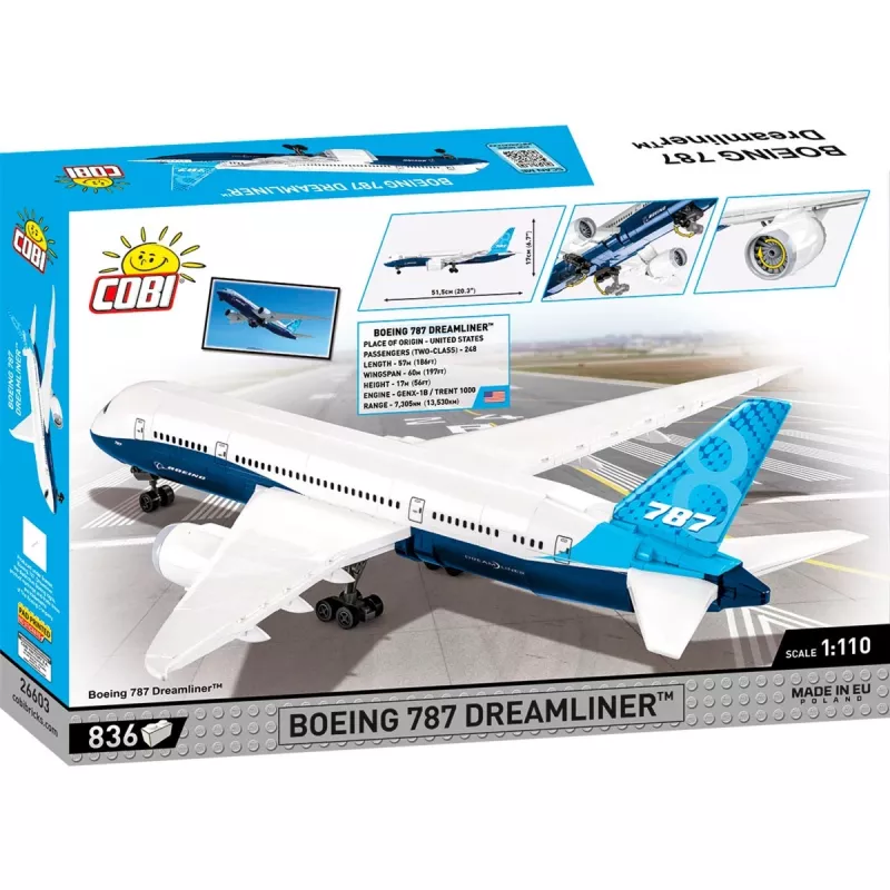 COBI Boeing 787-8™ DREAMLINER™ vliegtuig