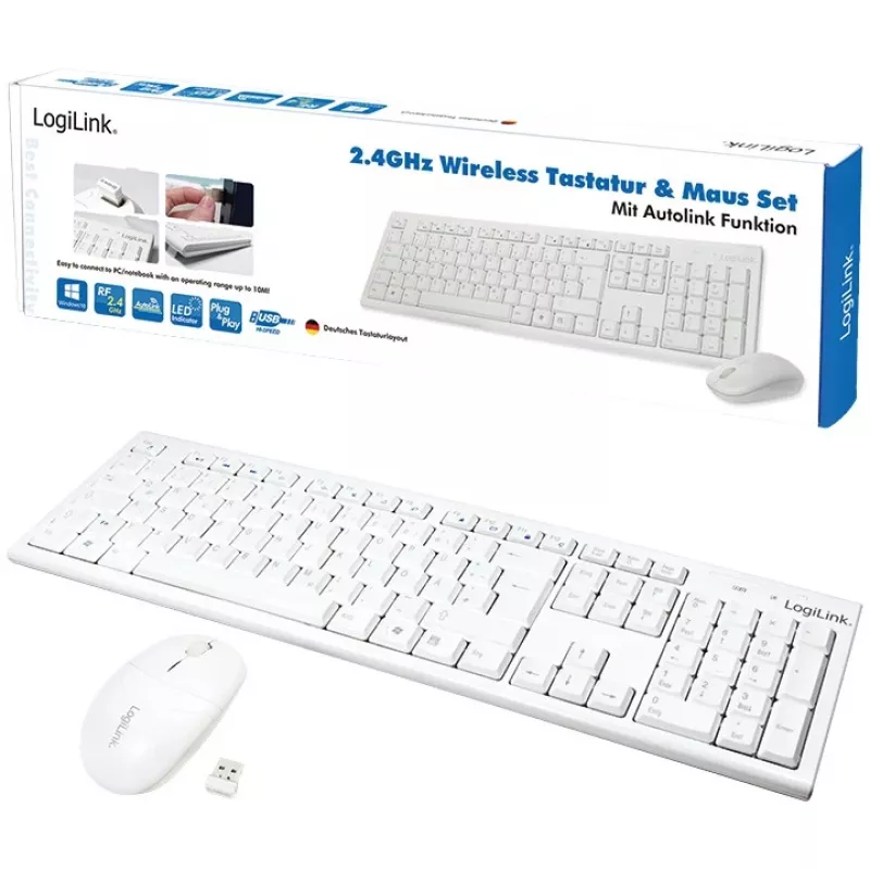 Draadloze toetsenbord-muisset LogiLink ID0104W