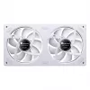 240 mm ARGB Infinity Mirror ventilator van Jonsbo ZA-240 wit, twee 120mm-ventilatoren, PWM-ondersteuning