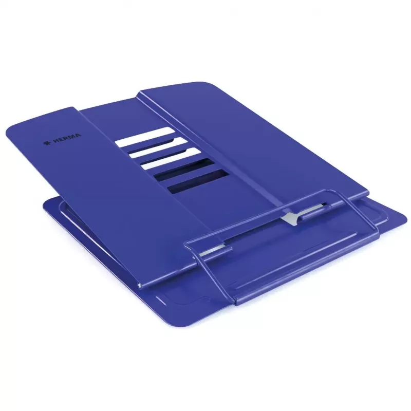 Boekstandaard HERMA 19962 blauw metaal