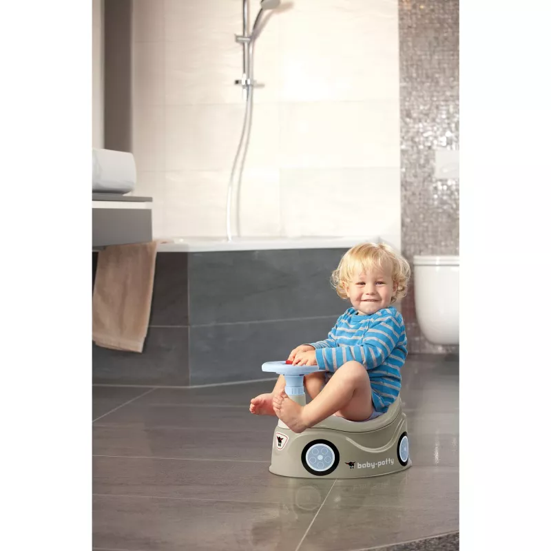 Baby-potje Grijs, Potje Grijs/Blauw