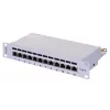 Patchpanel LANBERG PPF6-9012-S, 12-poorts, metaal, grijs, 1HE, 215×130×44.5 mm
