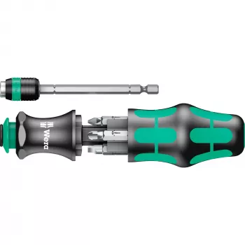 Wera Kraftform Kompakt 25 bitschroevendraaierset, 7 st., zwart/groen