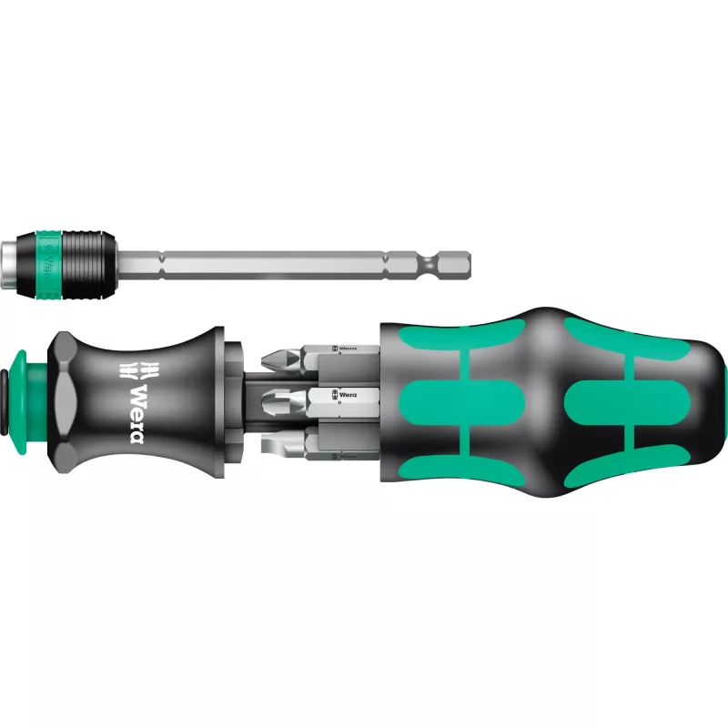 Wera Kraftform Kompakt 25 bitschroevendraaierset, 7 st., zwart/groen