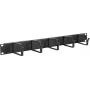 Kabelmanagementpaneel LOGON RAO100BL zwart aluminium 48,3 cm
