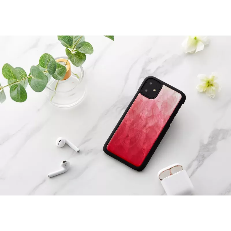 Smartphonehoesje iKins voor iPhone 11 — Pink Lake met zwarte accenten