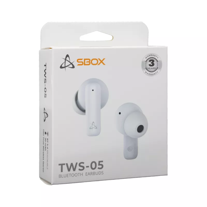 Hoofdtelefoon SBOX EB-TWS05 wit