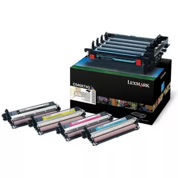 Tonercartridge Lexmark C540X74G 3000 pagina's zwart cyaan magenta geel