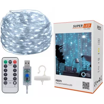 LED-gordijn Extralink KURTYNA LED 3x3 met afstandsbediening (model EX.73172)