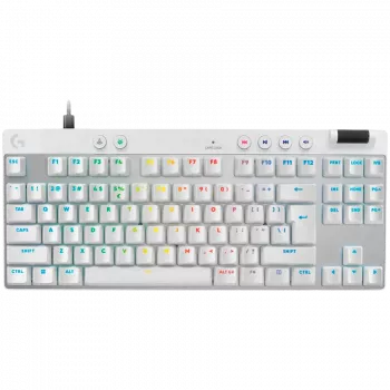 LOGITECH G PRO X TKL RAPID gaming-toetsenbord - WIT - US INT'L - USB - EMEA28i-935 - LINEAR