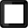 JUNG CD 581 SW enkelvoudig frame, zwart, IP44