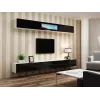 Cama woonkamerkastenset VIGO 12 wit/zwart hoogglans