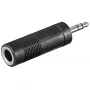 Goobay hoofdtelefoon-AUX-adapter 3,5 mm stekker naar 6,35 mm bus zwart