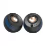 CREATIVE Pebble X 2.0 USB-C computerluidspreker met instelbare RGB-verlichting, Bluetooth 5.3, USB-audio, tot 15 W RMS-vermogen voor pc en Mac