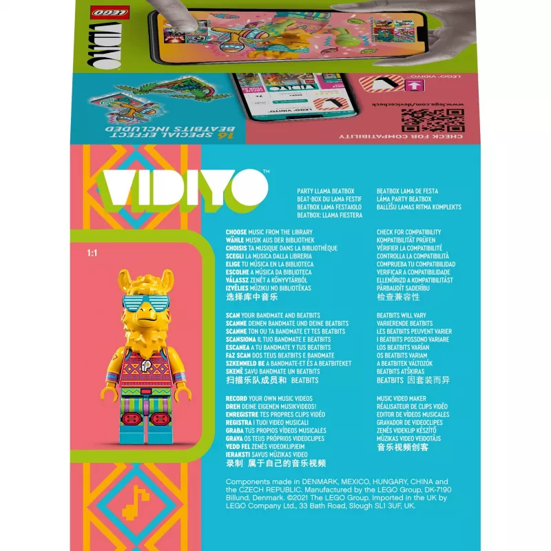 LEGO VIDIYO BeatBox 43105 Party Llama — interactieve muziek- en dansset