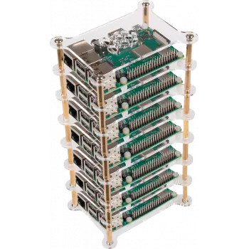 JOY-iT Tower - behuizing - messing, acryl - transparant (RB-CASE+19)