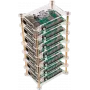 JOY-iT Tower - behuizing - messing, acryl - transparant (RB-CASE+19)