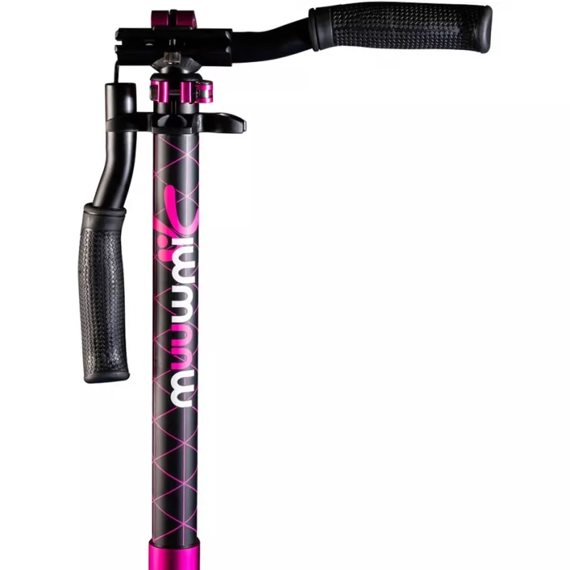 Aluminium step Pro 215 mm (zwart/roze)